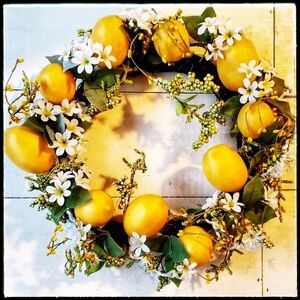 Lemon and Floral Wreath